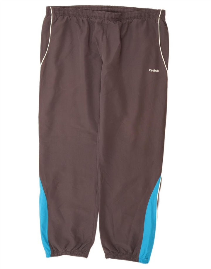 Calça de treino masculina REEBOK Joggers XL cinza Colourblock poliéster
