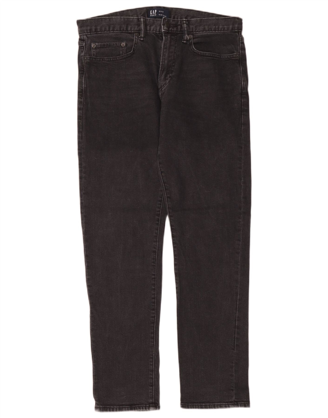 Jeans masculinos Gap Slim Tapered W32 L32 algodão preto