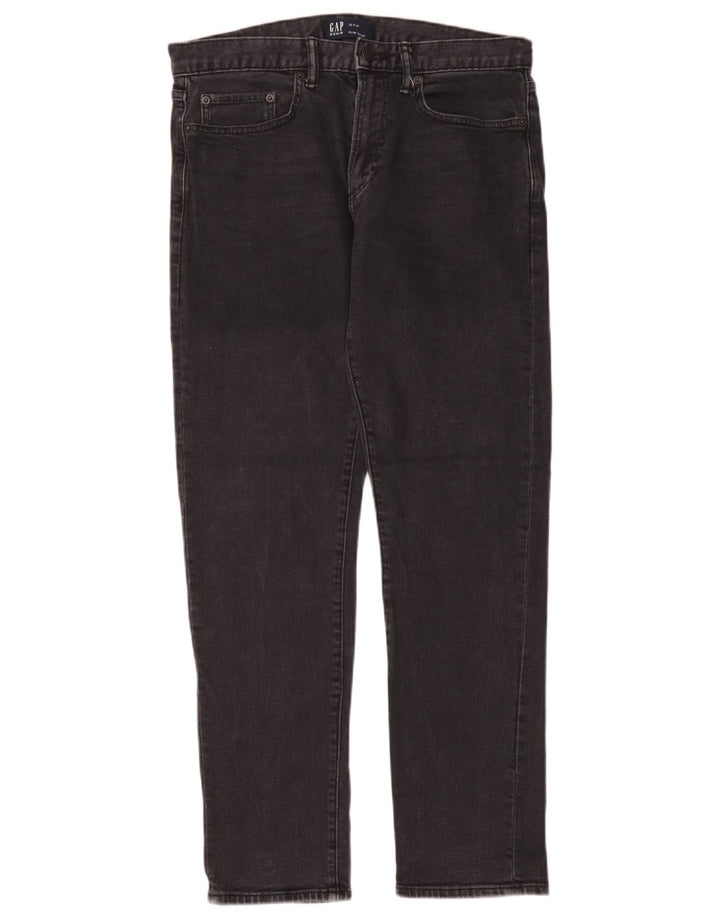 Jeans masculinos Gap Slim Tapered W32 L32 algodão preto