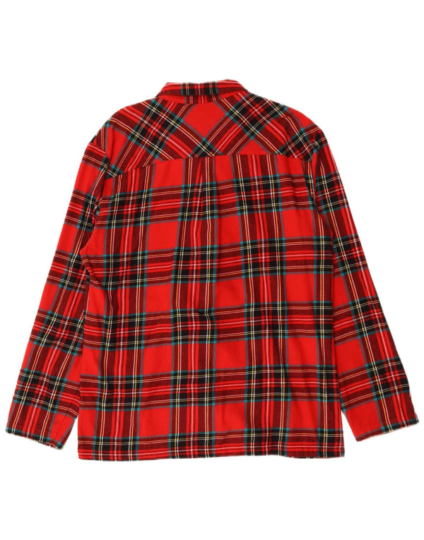 Camisa masculina de flanela Intimissimi XL vermelha xadrez