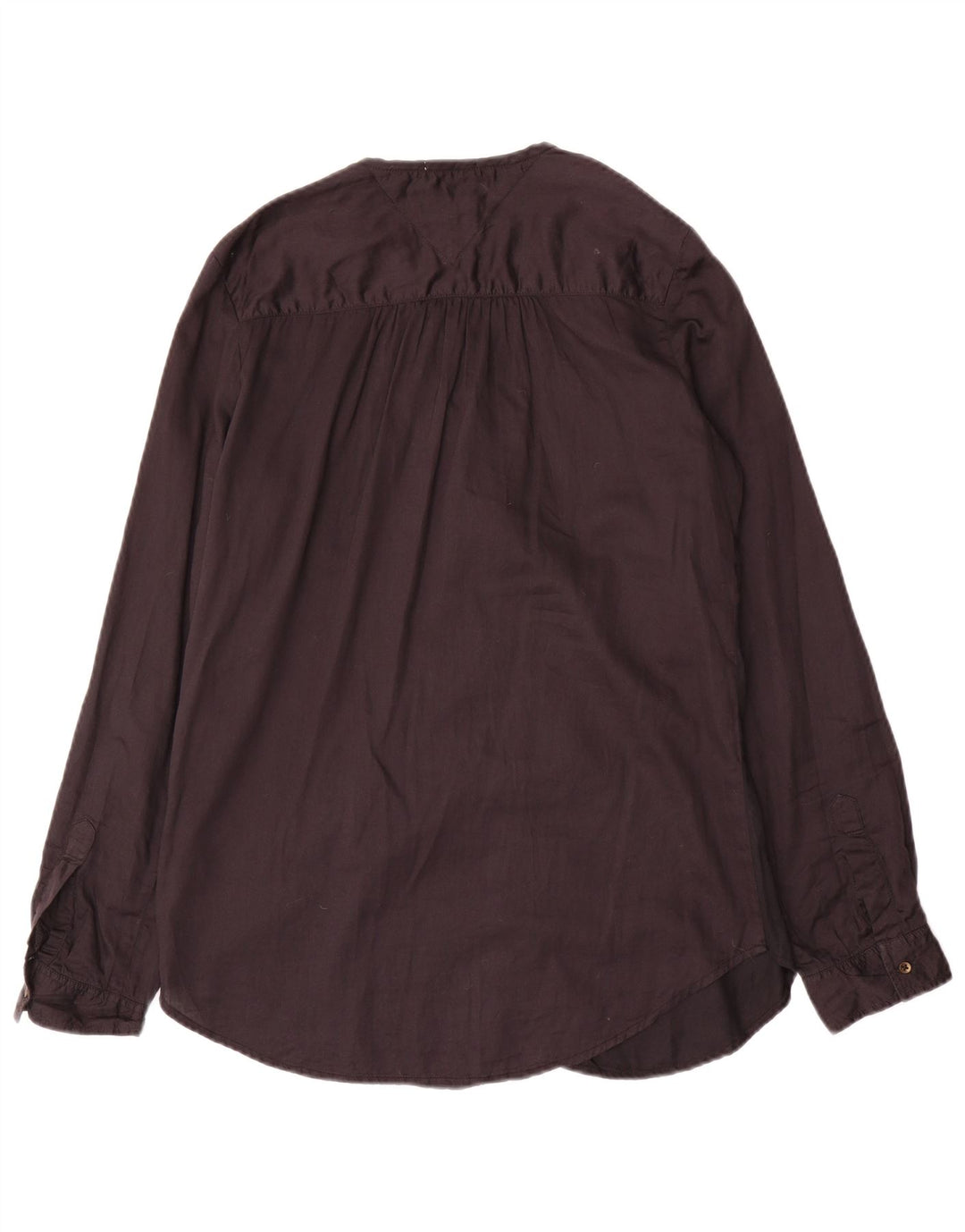 Camisa oversized feminina Tommy Hilfiger Reino Unido 10 pequeno algodão preto