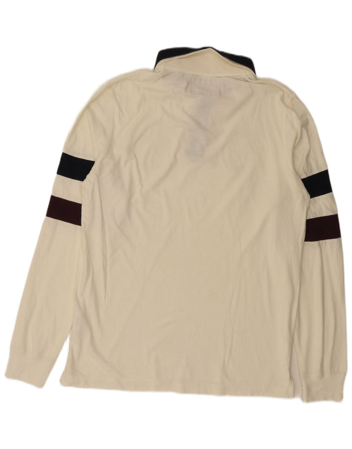 Camisa pólo gráfica masculina BACI & ABBRACCI XL Off White Colourblock
