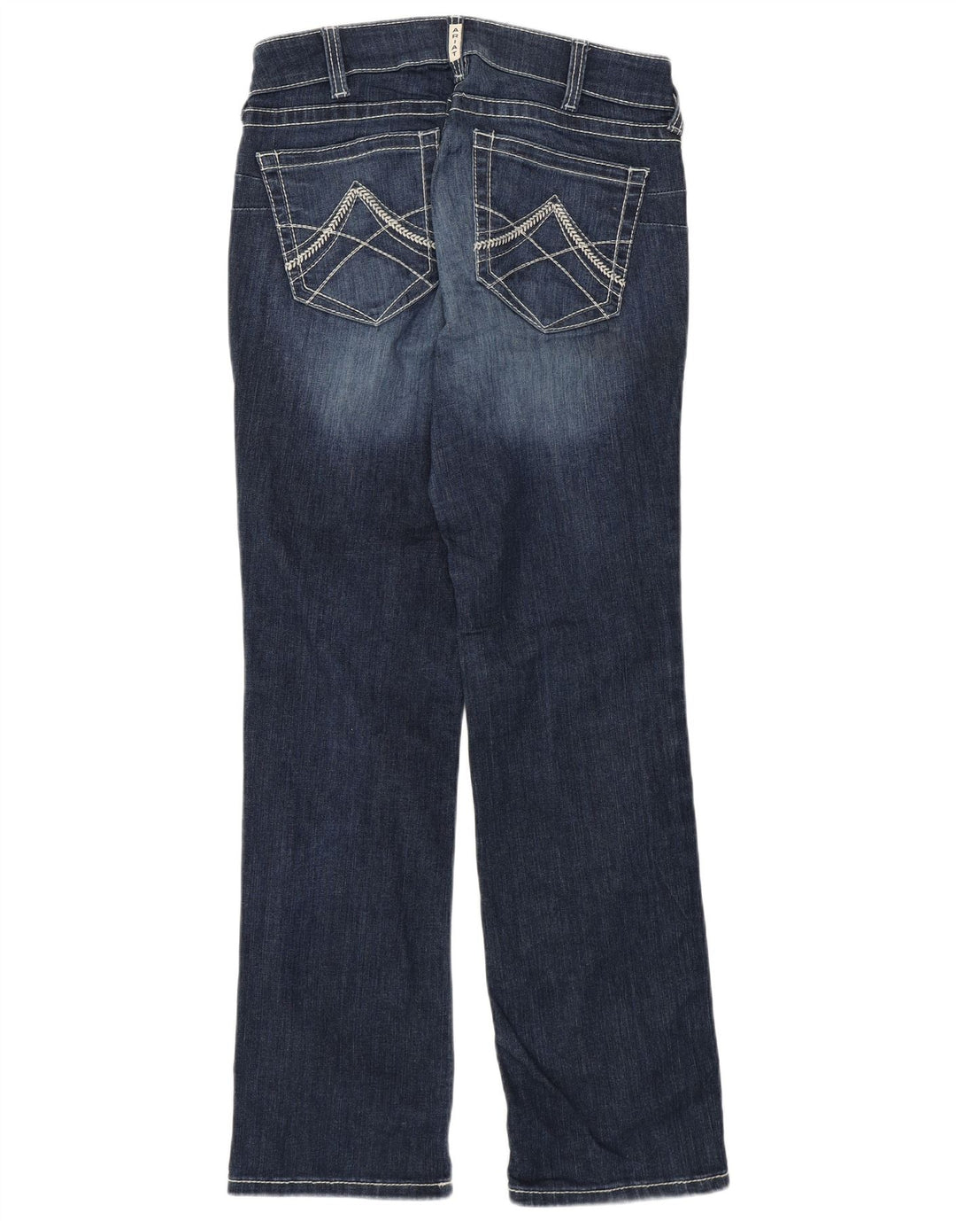 Calça jeans reta feminina ARIAT W31 L32 algodão azul