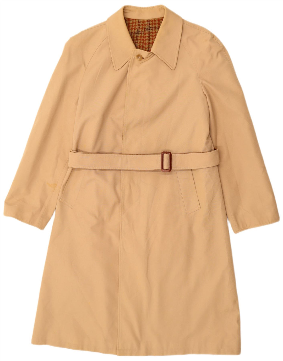 Sobretudo feminino vintage UK 12 bege médio