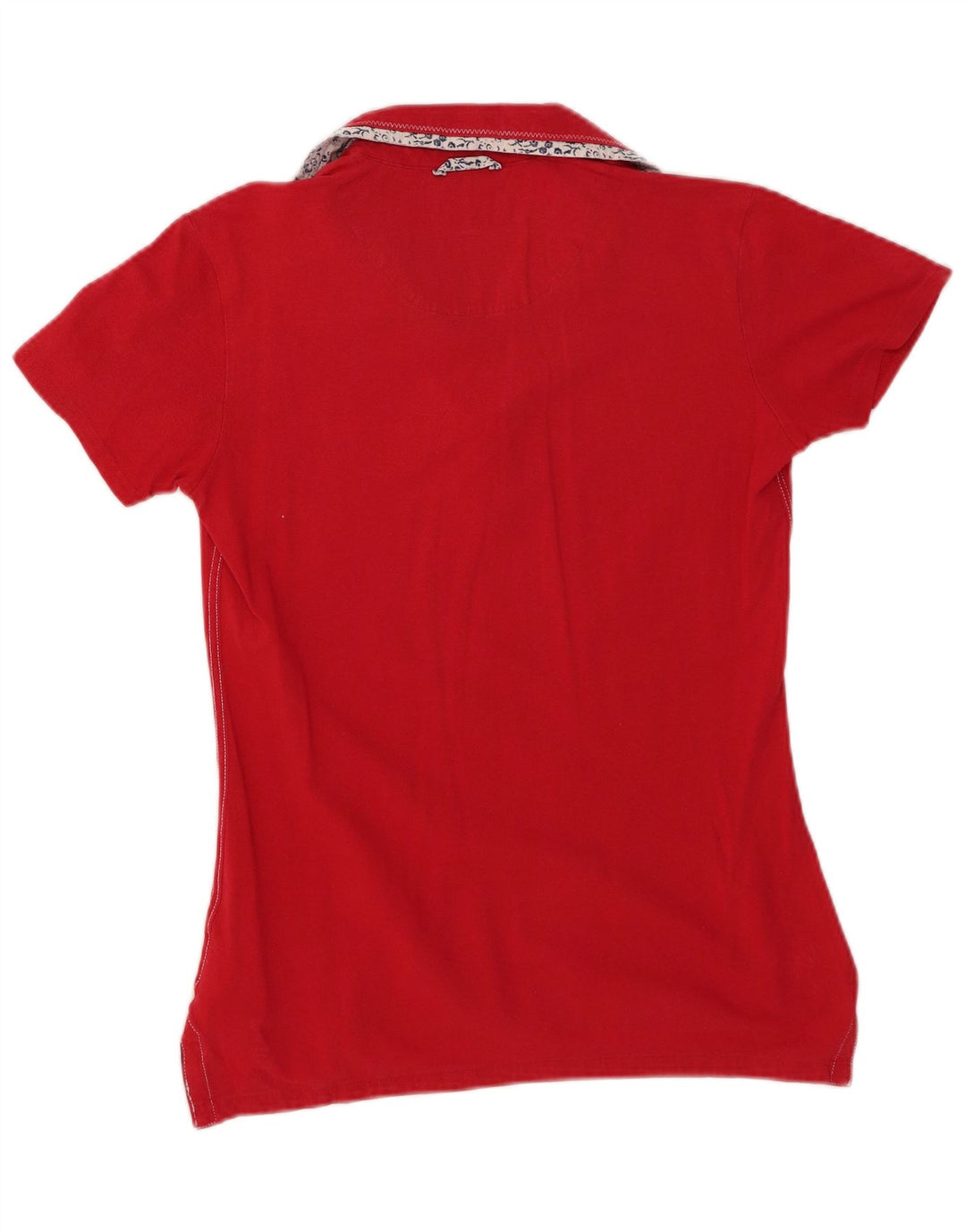 Camisa polo feminina KAPPA UK 14 grande algodão vermelho