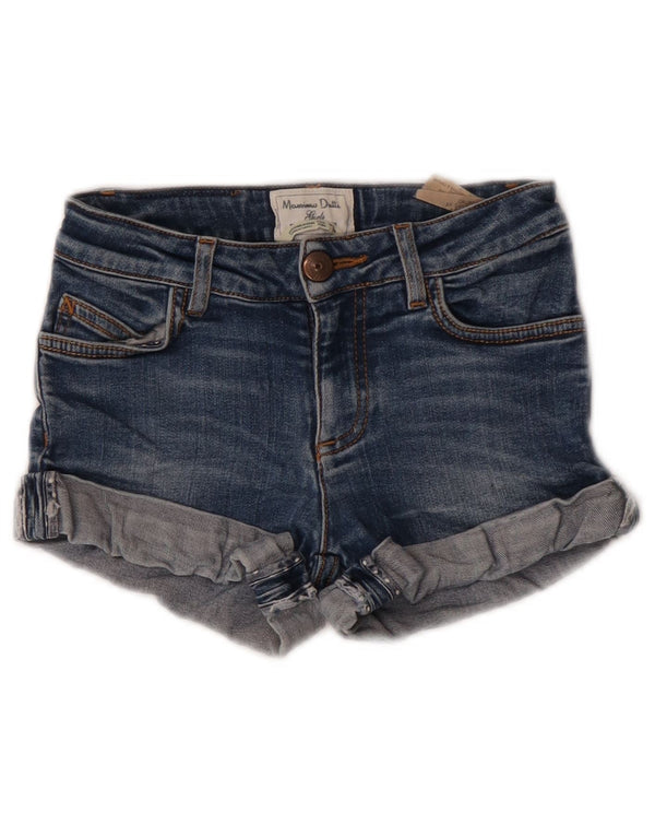 Shorts jeans feminino Massimo Dutti 5-6 anos W22 azul algodão