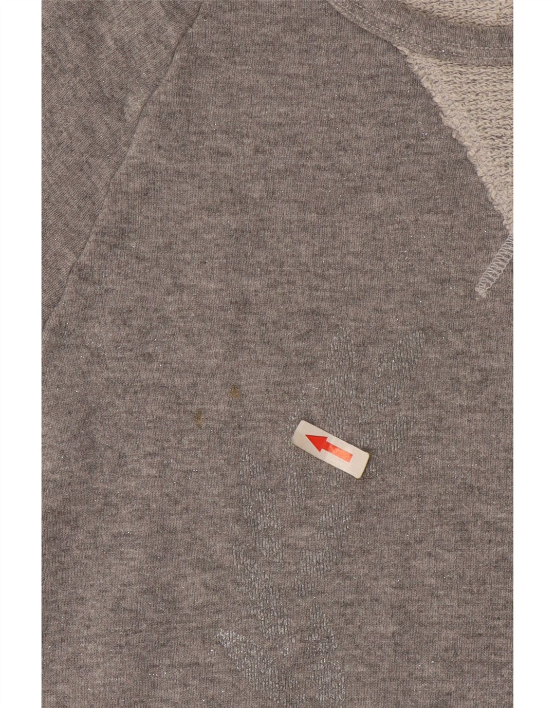 Camiseta feminina Fred Perry Top UK 10 pequeno algodão cinza