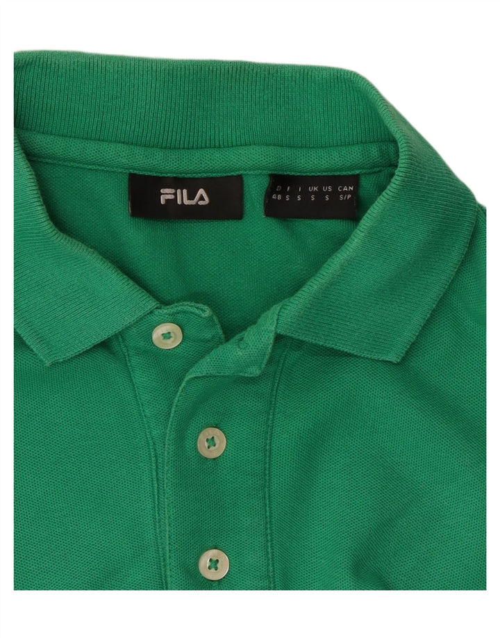 Camisa polo masculina FILA pequena verde
