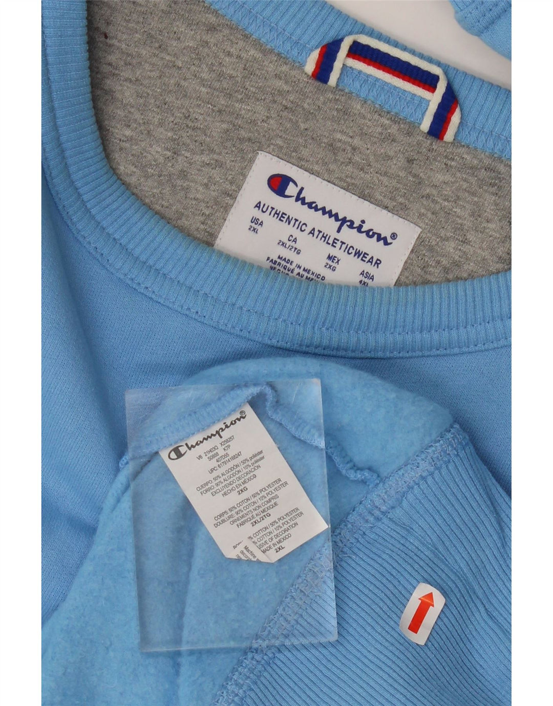 CHAMPION moletom masculino jumper 2XL algodão azul