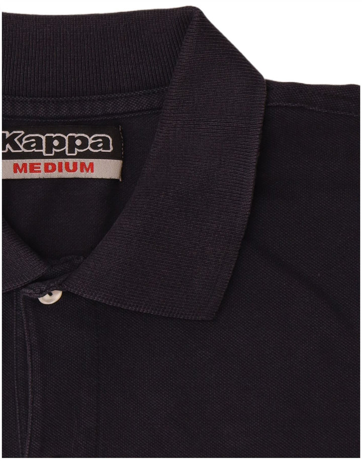 Camisa polo masculina Kappa de algodão azul marinho médio