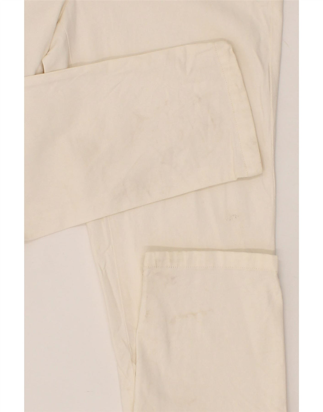 MASSIMO DUTTI Womens Slim Chino Trousers EU 42 Large W32 L31 Off White Vintage Massimo Dutti and Second-Hand Massimo Dutti from Messina Hembry 