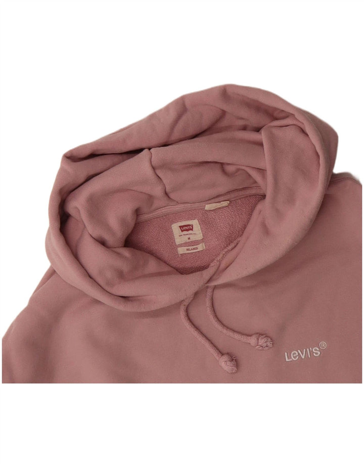 Suéter masculino com capuz e ajuste relaxado LEVI'S algodão rosa médio
