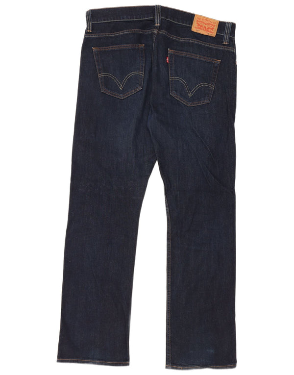 Levi's Masculino 506 Straight Jeans W38 L32 Azul Marinho Algodão