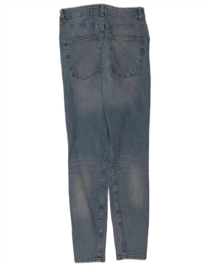 Zara Jeans Slim Feminino EU 38 Pequeno W28 L28 Azul Algodão