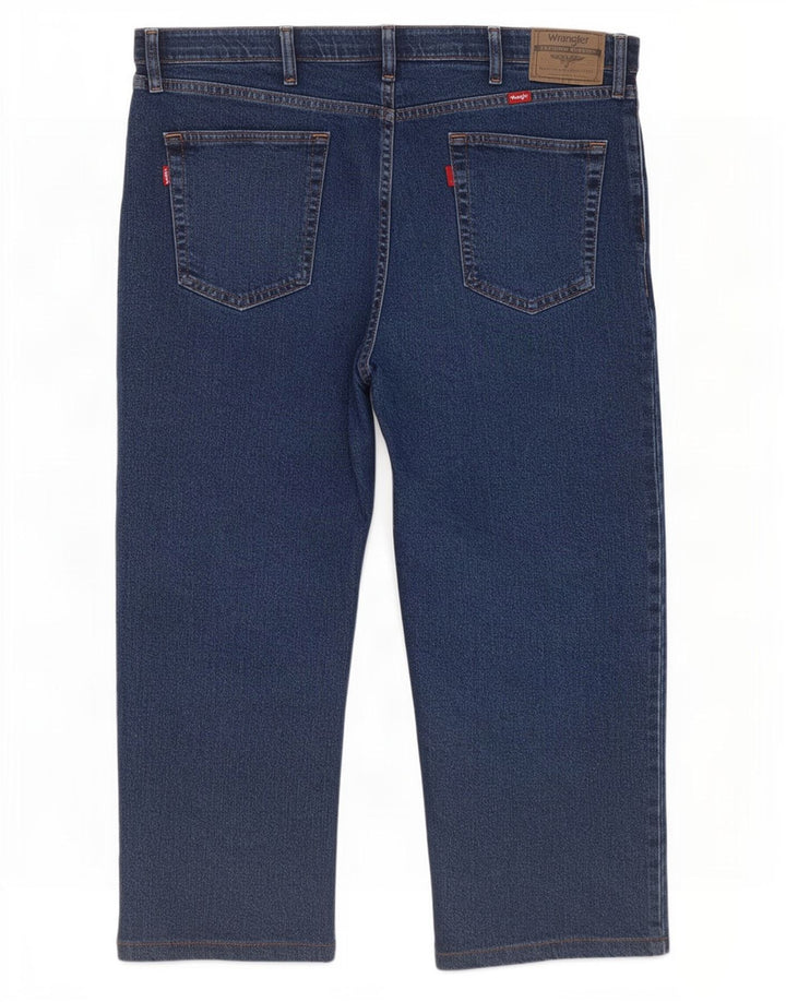 Wrangler Mens Regular Fit Capri Jeans W40 L23 Azul Marinho Algodão