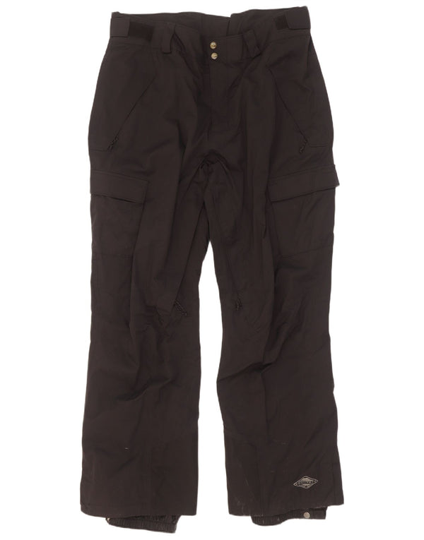 Columbia Mens Omni-Tech Cargo Ski Calças XL Preto Nylon