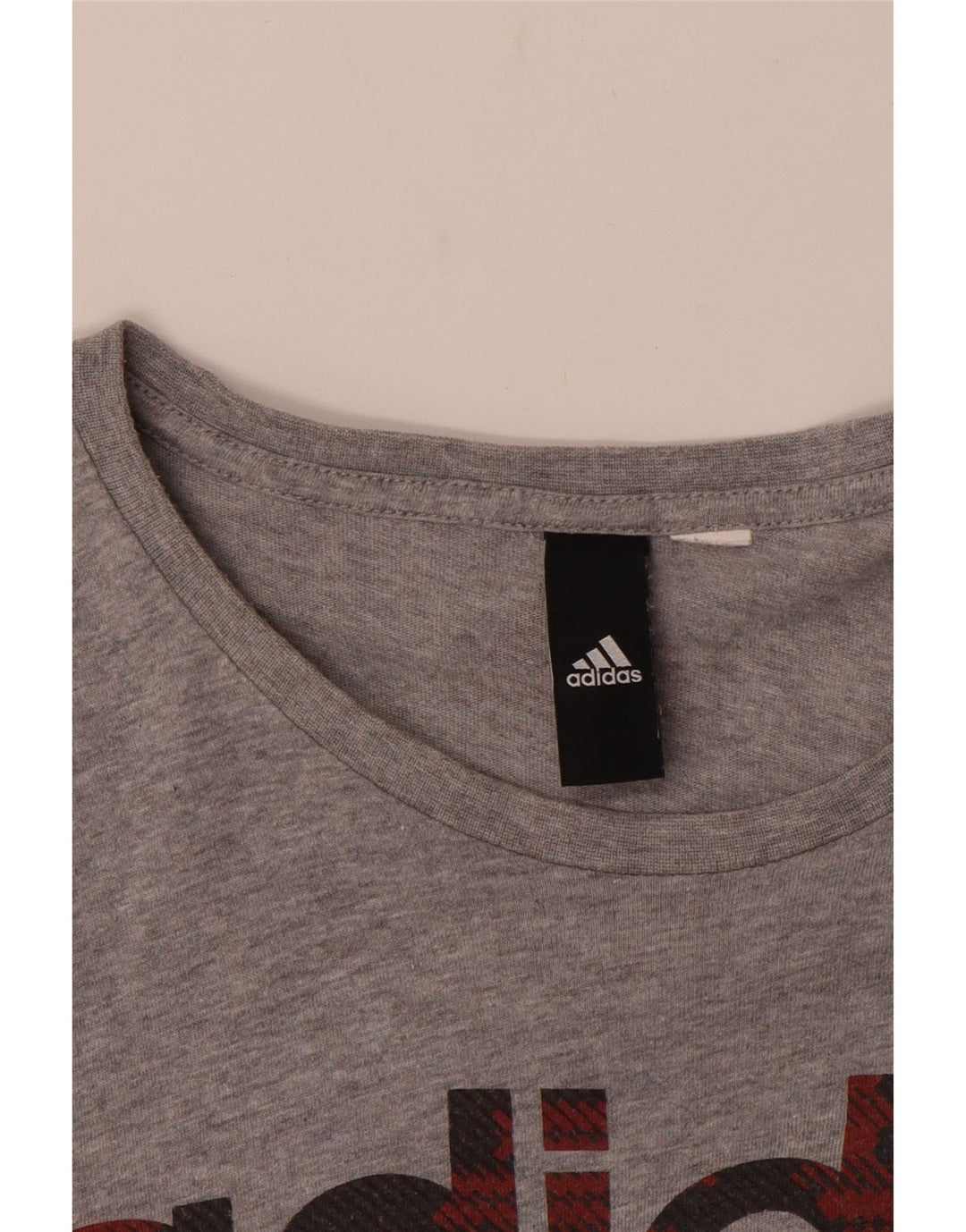 ADIDAS Mens Graphic T-Shirt Top Pequeno Cinza