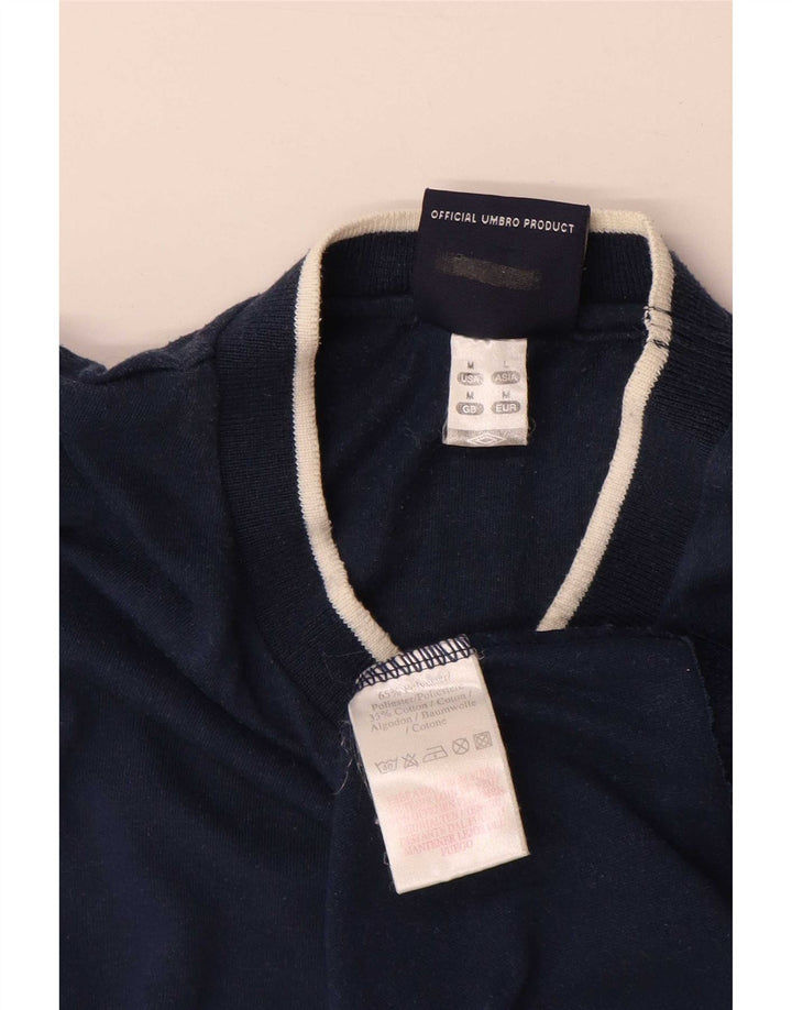 Camiseta masculina Umbro Top Médio Azul Marinho Poliéster