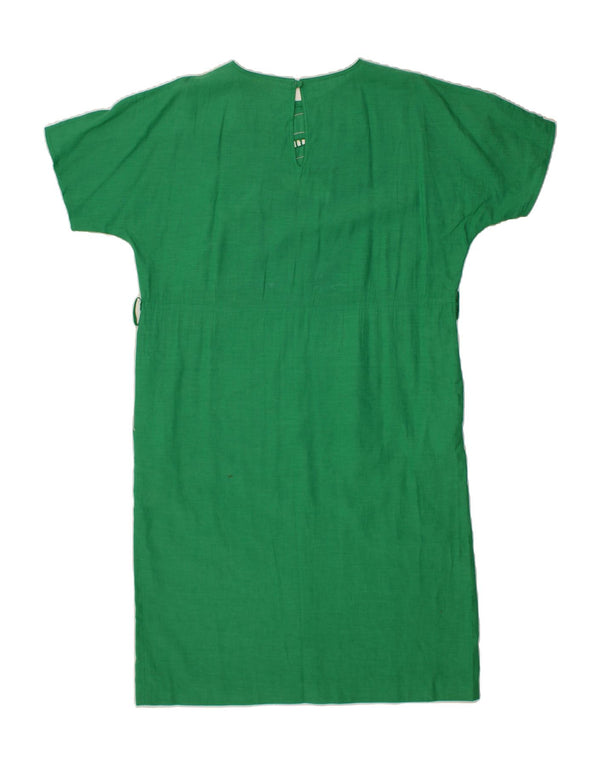 Vestido bainha feminino VINTAGE IT 48 XL verde floral