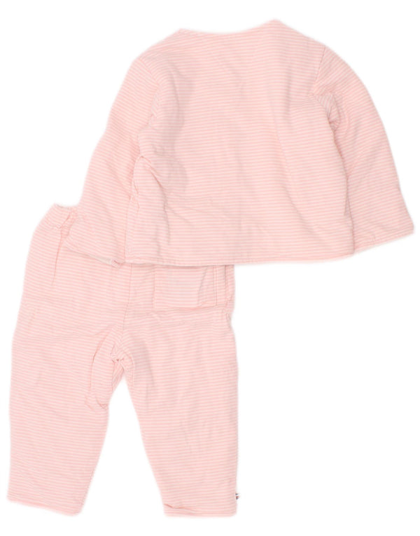 Tommy Hilfiger Fato de treino gráfico completo para meninas de 3 a 6 meses rosa
