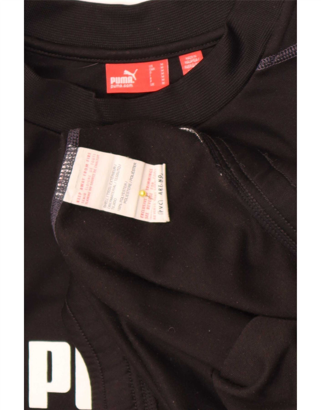 Puma Mens Graphic Moletom Jumper Médio Preto Poliéster