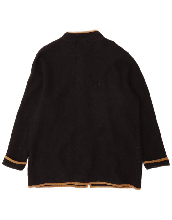 Sobretudo feminino Orvis Reino Unido 16 grande lã preta