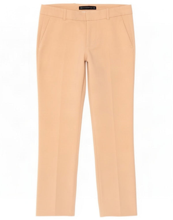 Zara Calça Chino Feminina Slim XS W24 L26 Bege