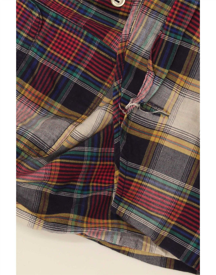 Camisa de flanela masculina Wrangler 15-16 anos XL algodão xadrez multicolorido