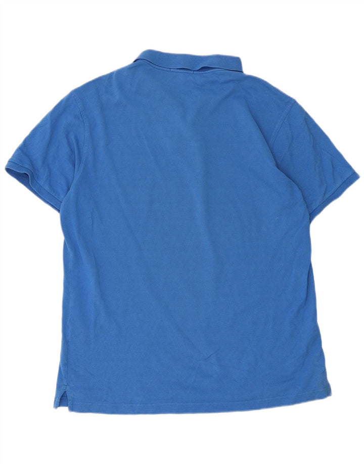 Camisa polo masculina Gant grande algodão azul