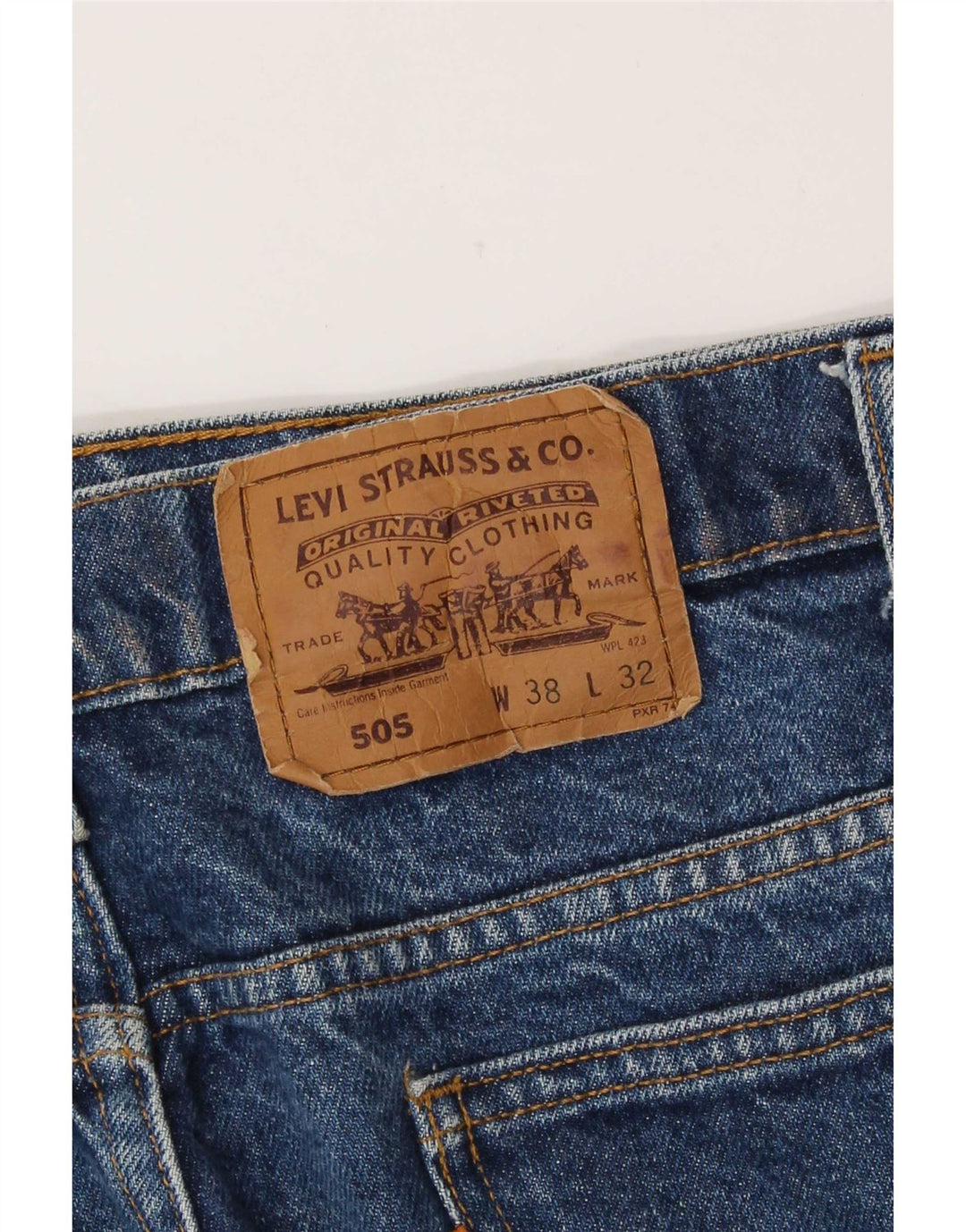 Jeans Levis 505 Straight Masculino W38 L30 Azul