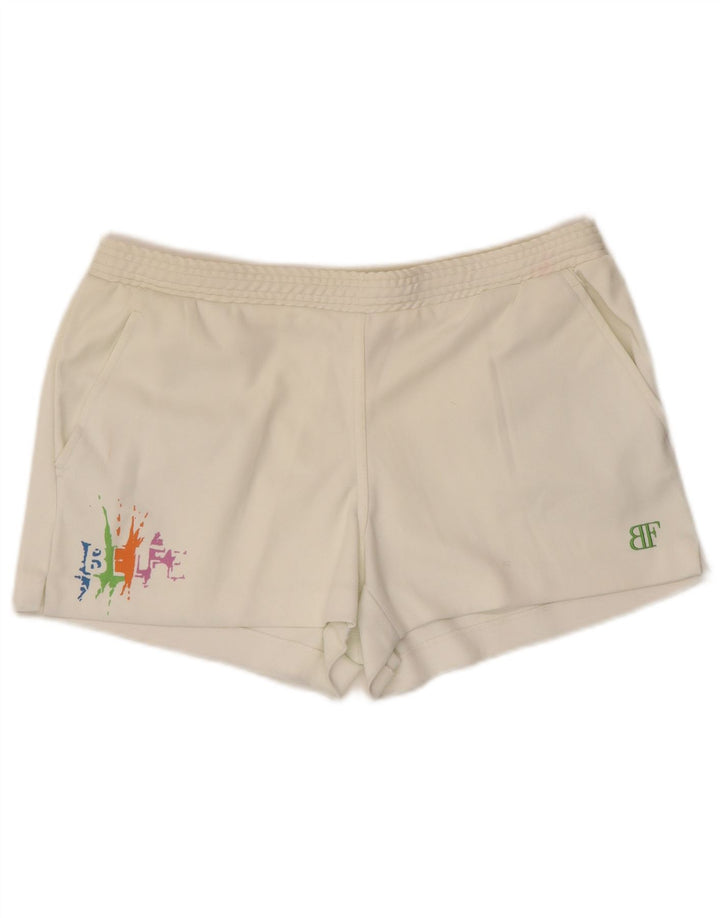 Belfe & Belfe Mens Graphic Sport Shorts Reino Unido 42 Grande Branco
