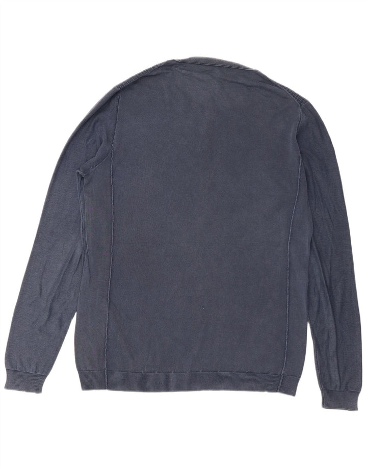 Suéter masculino Gas com gola redonda XL algodão azul