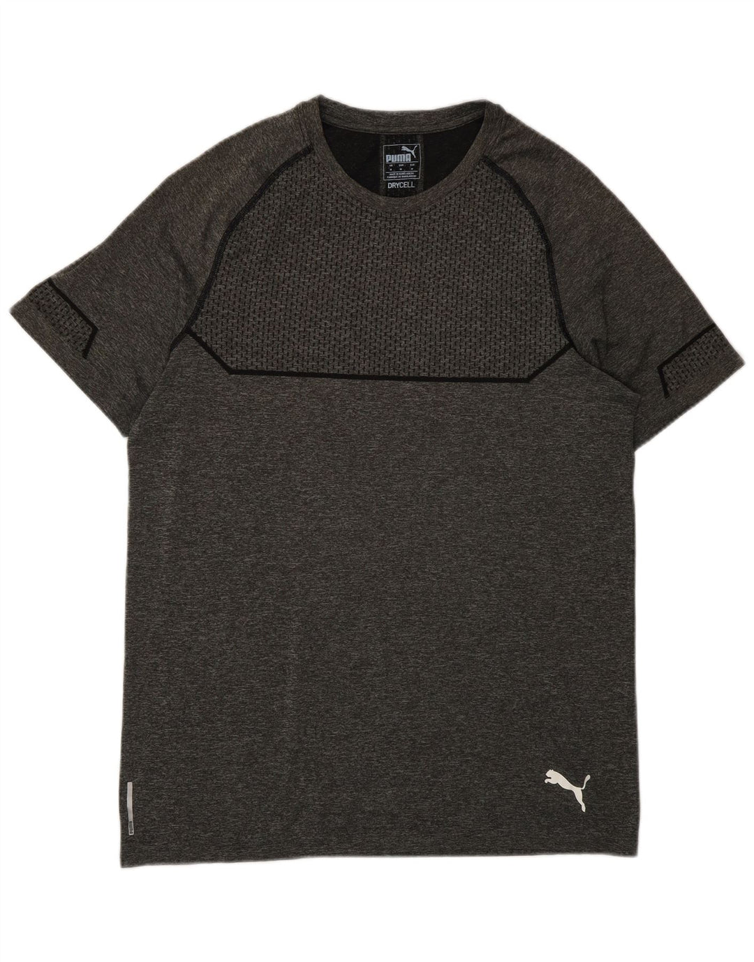 Puma Camiseta Masculina Top Cinza Médio Poliéster