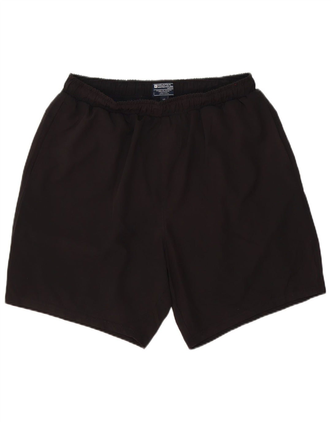 Shorts esportivos masculinos Mountain Warehouse grande poliéster preto