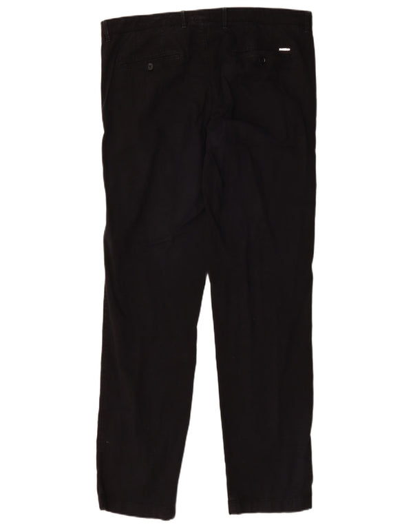 Calça Chino Masculina Hugo Boss W36 L33 Azul Marinho Algodão