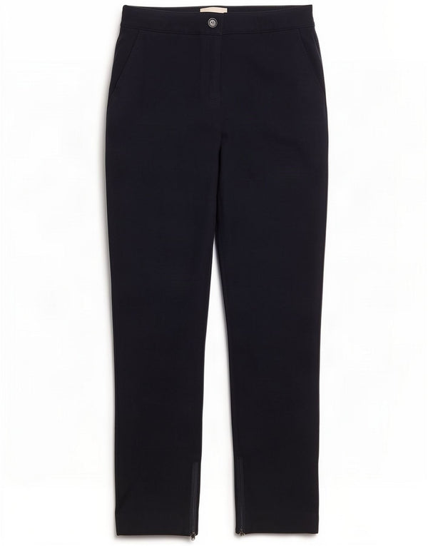 Calça Chino Feminina Reiss Cintura Alta Cônica Reino Unido 8 Pequeno W30 L28 Azul Marinho