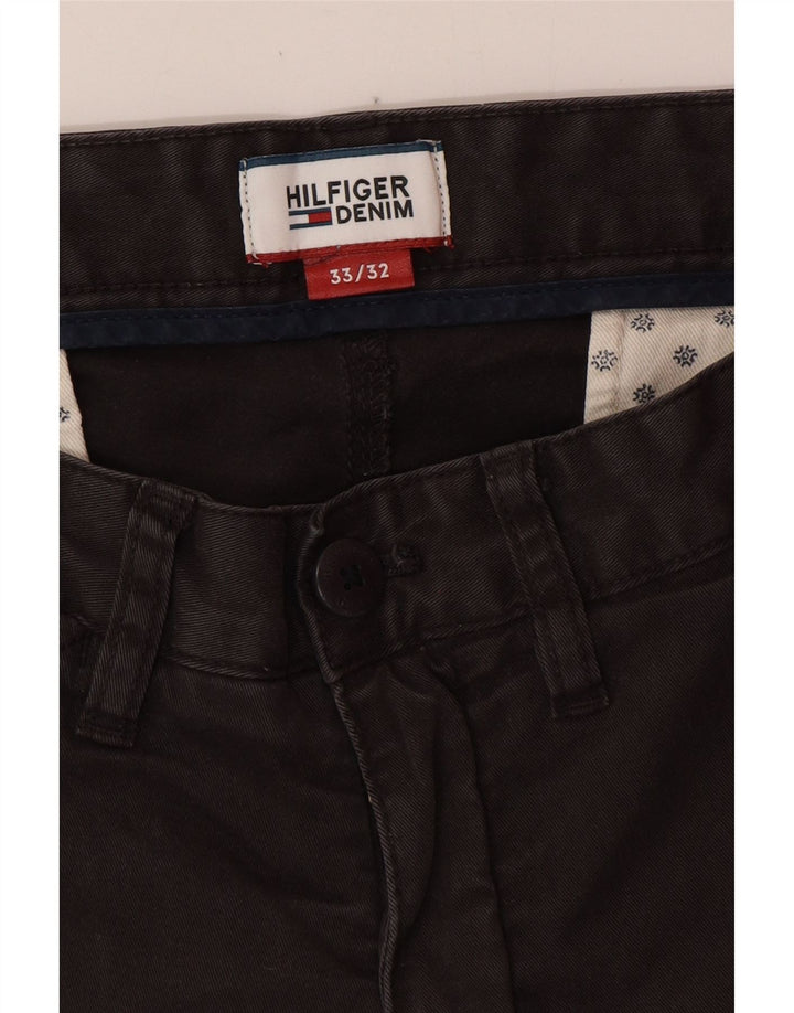 Calça Chino masculina TOMMY HILFIGER W33 L32 algodão cinza