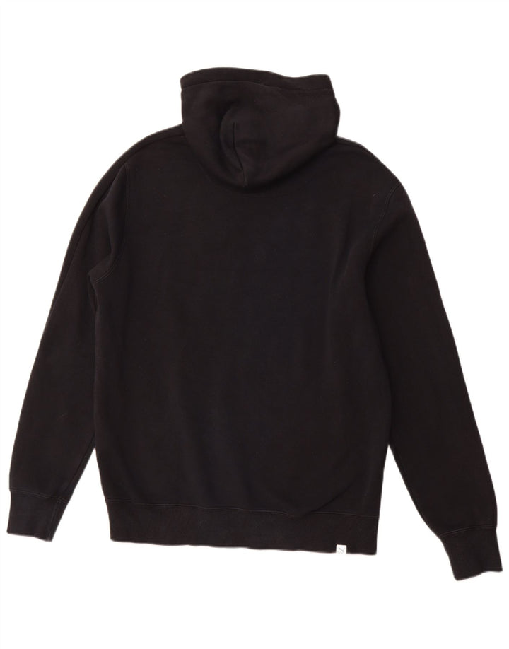 PUMA masculino gráfico moletom com capuz médio preto algodão esportivo