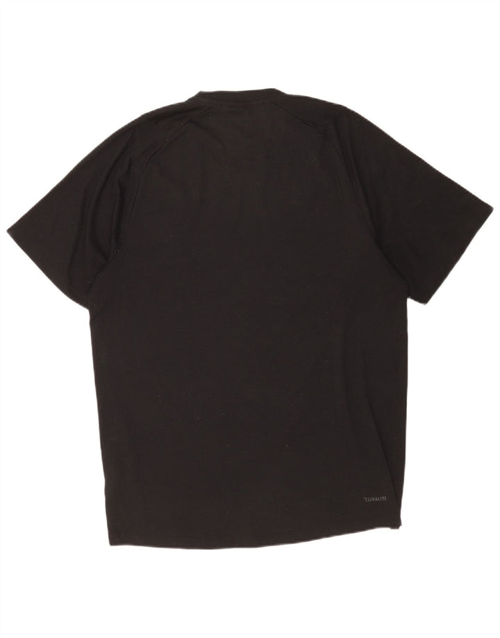 Camiseta Adidas Masculina Climalite Top Médio Poliéster Preto