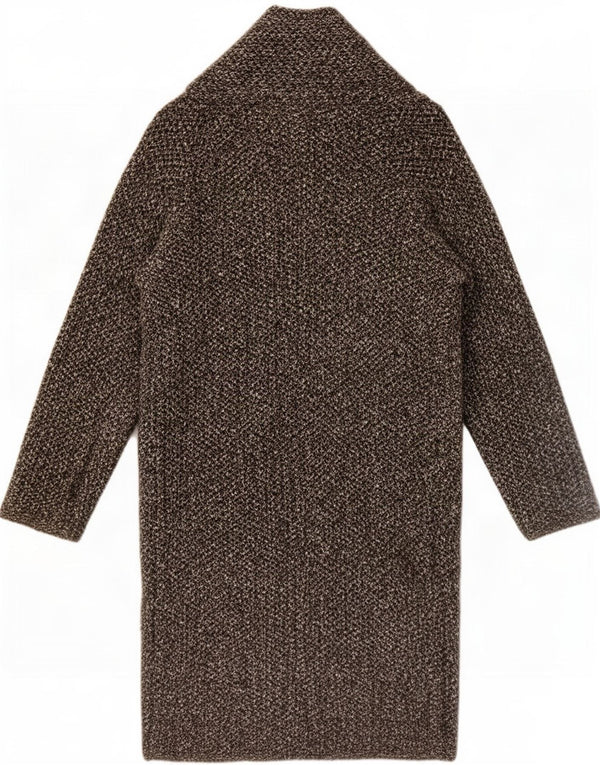 Sobretudo aberto oversized feminino Zara UK 10 pequeno cinza acrílico