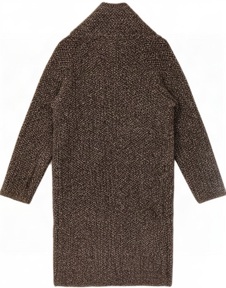 Sobretudo aberto oversized feminino Zara UK 10 pequeno cinza acrílico
