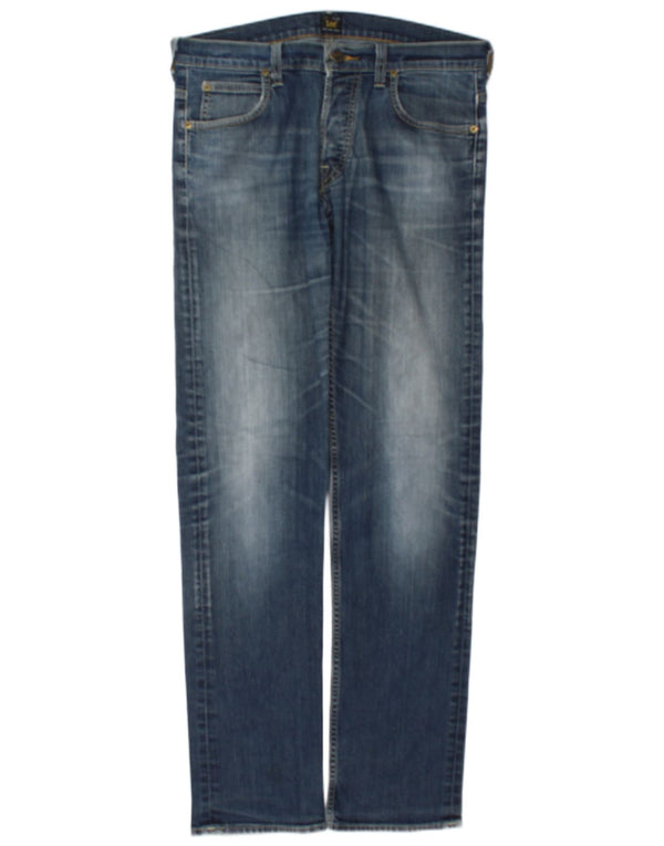 Lee Mens Powell Slim Jeans W33 L34 Azul Algodão