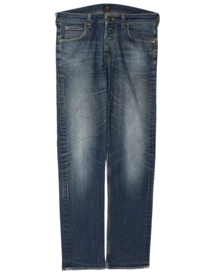 Lee Mens Powell Slim Jeans W33 L34 Azul Algodão