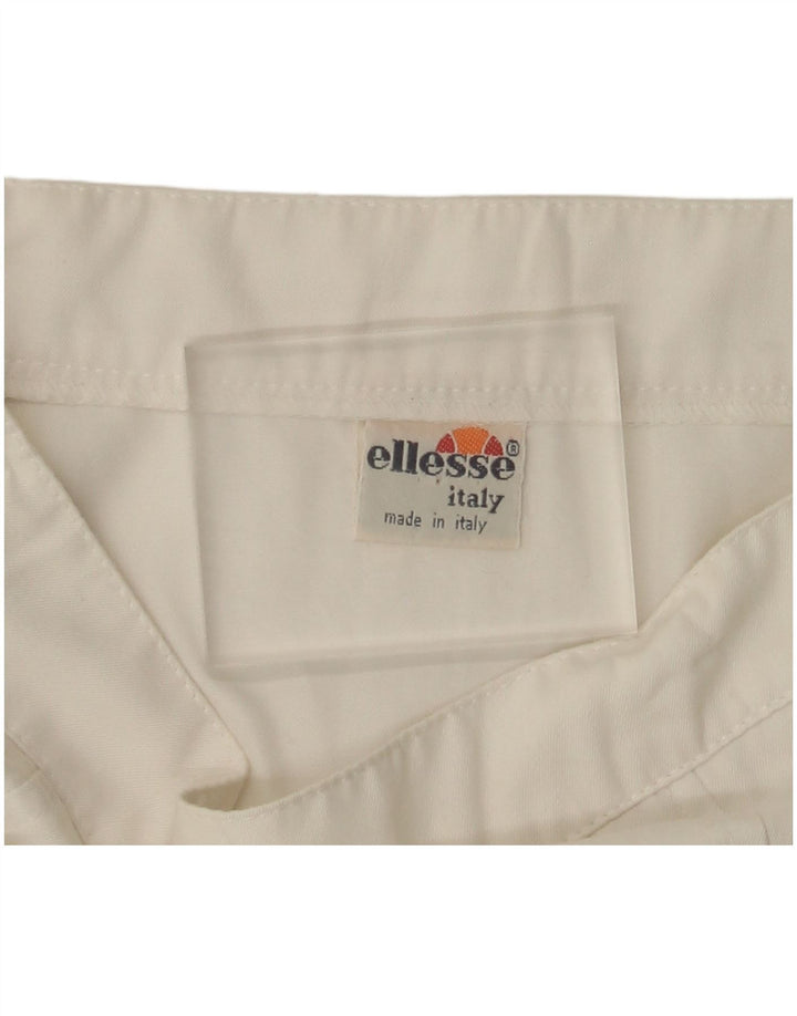 Saia de tênis feminina Ellesse UK 8 pequena branca
