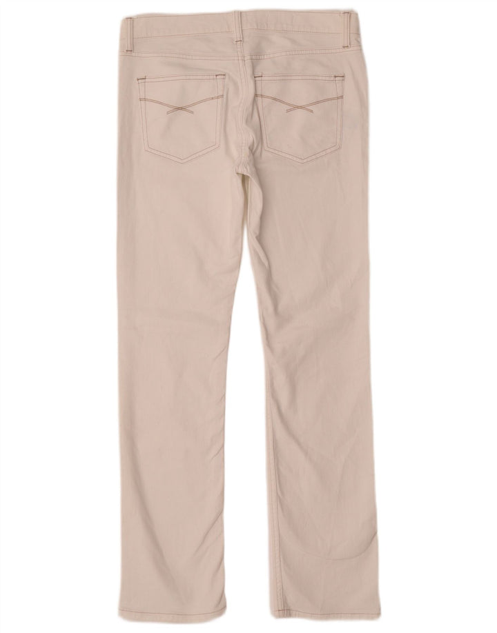 Jeans retos femininos Gap W28 L32 algodão branco