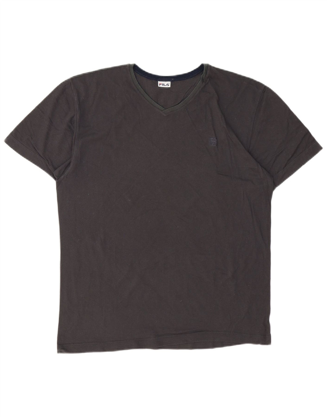 Camiseta masculina Fila Top cinza médio algodão