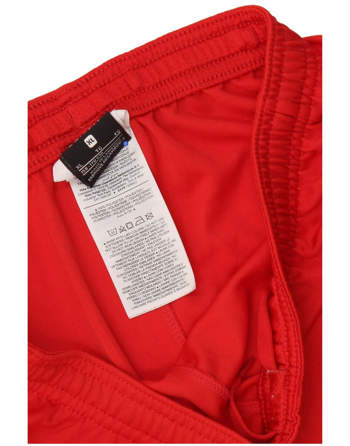 Shorts esportivos Nike Boys 13-14 anos XL vermelho poliéster