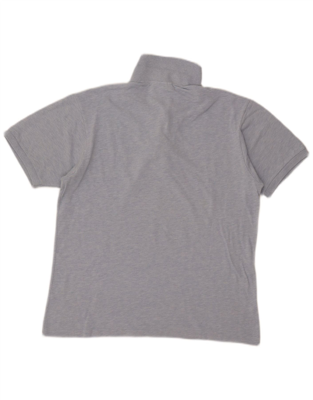 Camisa polo masculina Lacoste Classic Fit tamanho 4 algodão manchado azul médio