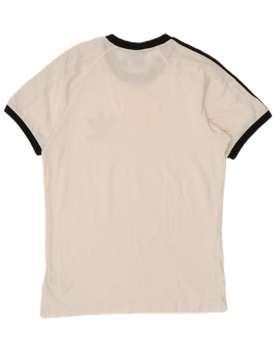 ADIDAS Mens Graphic T-Shirt Top Médio Algodão Branco