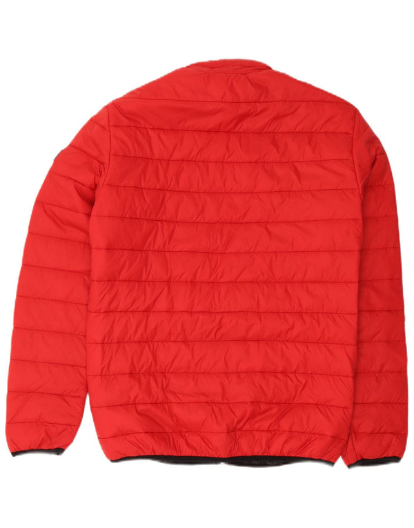 Jaqueta acolchoada masculina Jack & Jones UK 36 pequena vermelha